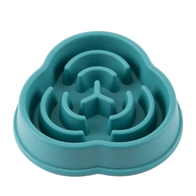 Paw Care USA blue anti-choking pet feeder bowl multiple colors designed to slow down pet eating