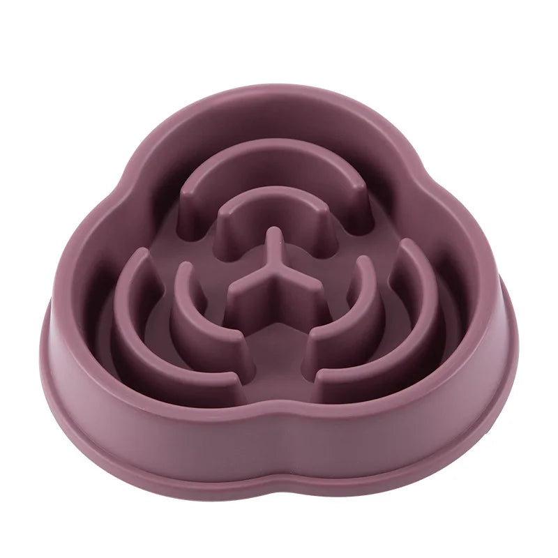 Paw Care USA anti-choking pet feeder bowl multiple colors with maze design to slow pet eating