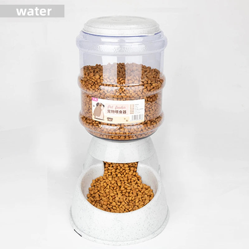 Paw Care USA best pet feeding station for small dogs with automatic dry kibble dispenser and water container