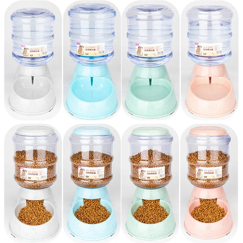Best pet feeding station for small dogs with large water and food dispensers in multiple pastel colors