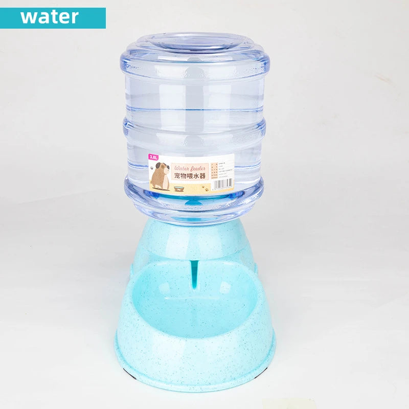 Best pet feeding station for small dogs with blue water dispenser and bowl by Paw Care USA