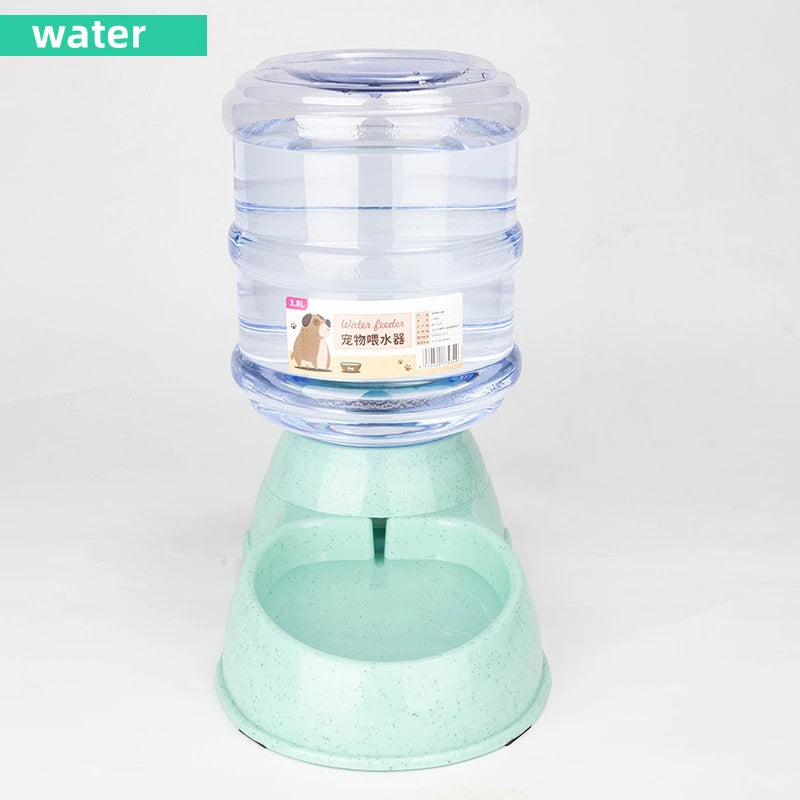 Best pet feeding station for small dogs with green water dispenser and large water container