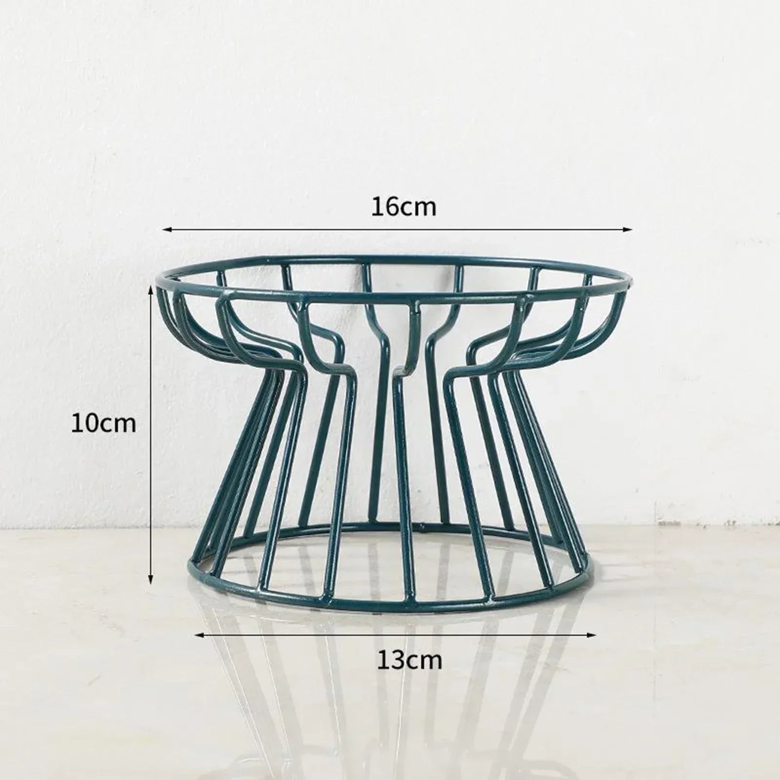 Paw Care USA elevated cat & Small Dogs feeder for healthy digestion in green metal with dimensions