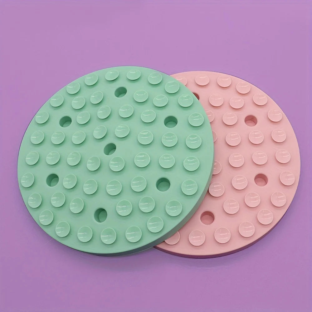 Paw Care USA pet slow feeding bowl for dogs in green and pink designed to promote slower eating