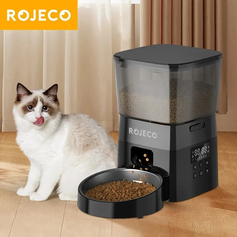 Best automatic food dispenser for pets USA by Paw Care USA with digital timer and large food storage